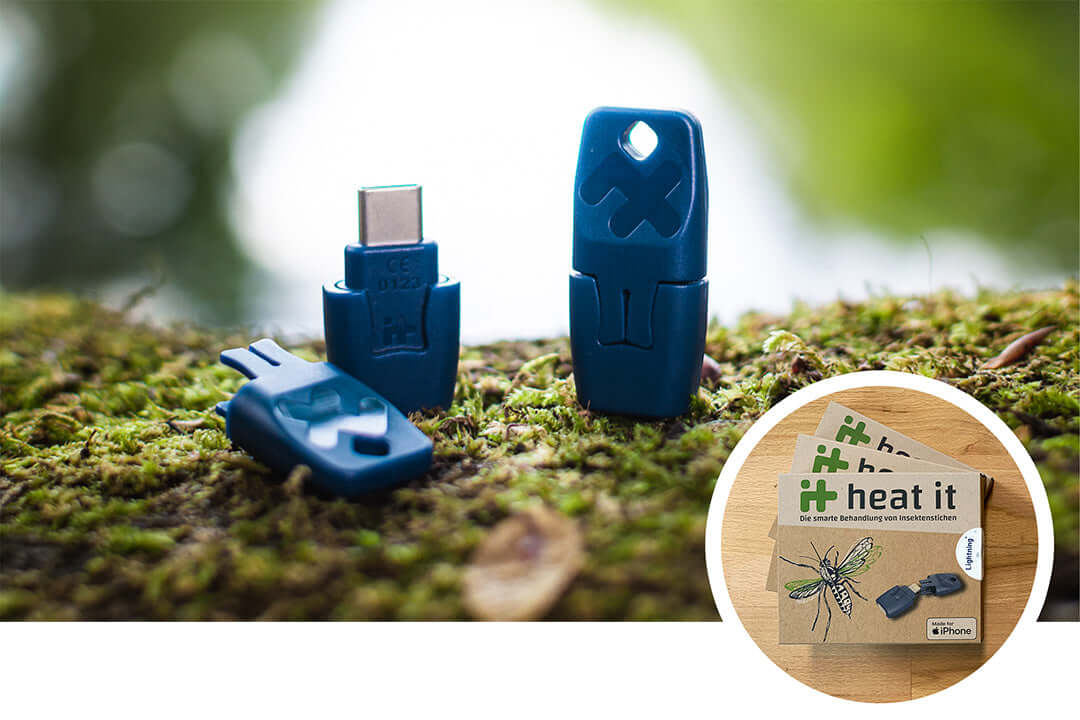 Stop the itch with heat it® Mosquito bite relief